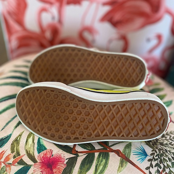 VANS Old Skool sneakers lime green SZ 13 kids - Picture 4 of 5